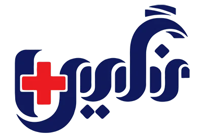 Logo of Negincare, featuring a medical cross and Persian script.