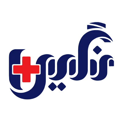 Logo of Negincare, featuring a medical cross and Persian script.