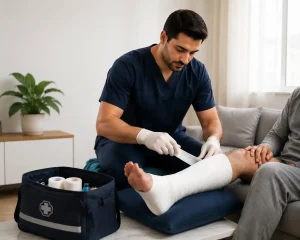 گچ گرفتن برداشتن گچ در منزل