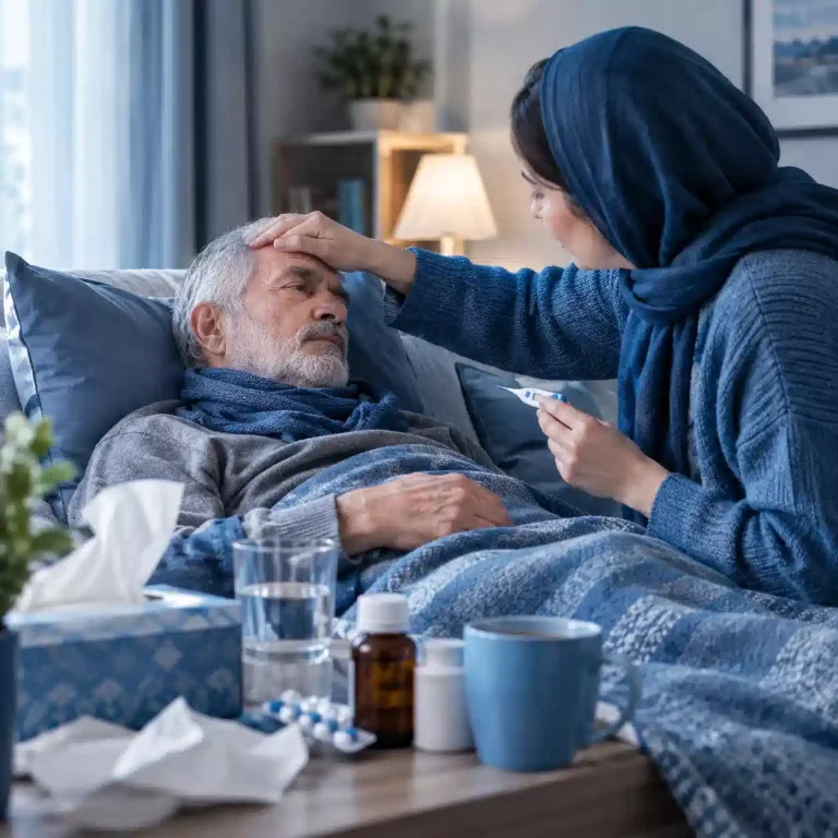 مراقبت از سالمند مبتلا به انفولانزا