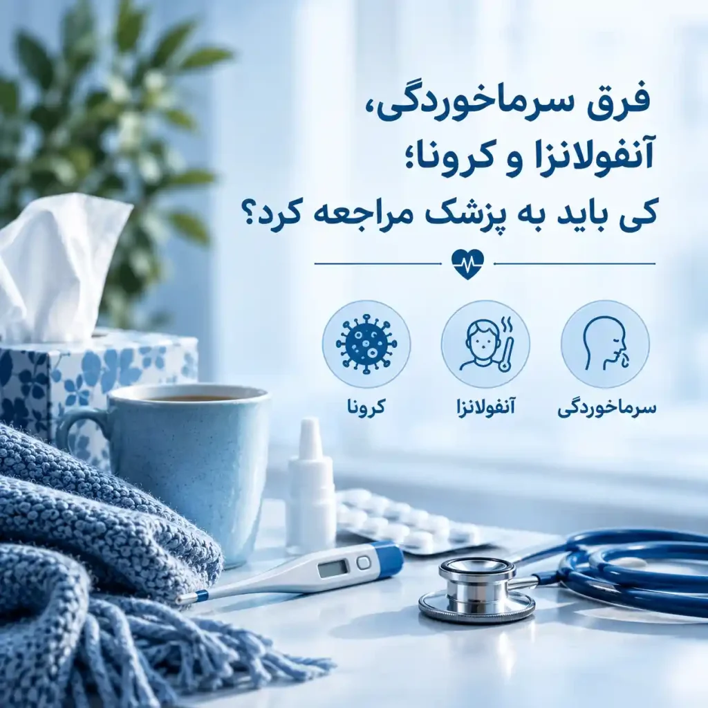 فرق سرماخوردگی، آنفولانزا و کرونا؛ کی باید به پزشک مراجعه کرد؟